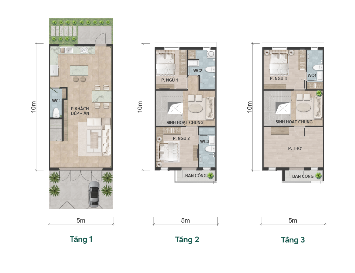 mat-bang-Nhà Liền Kề 1