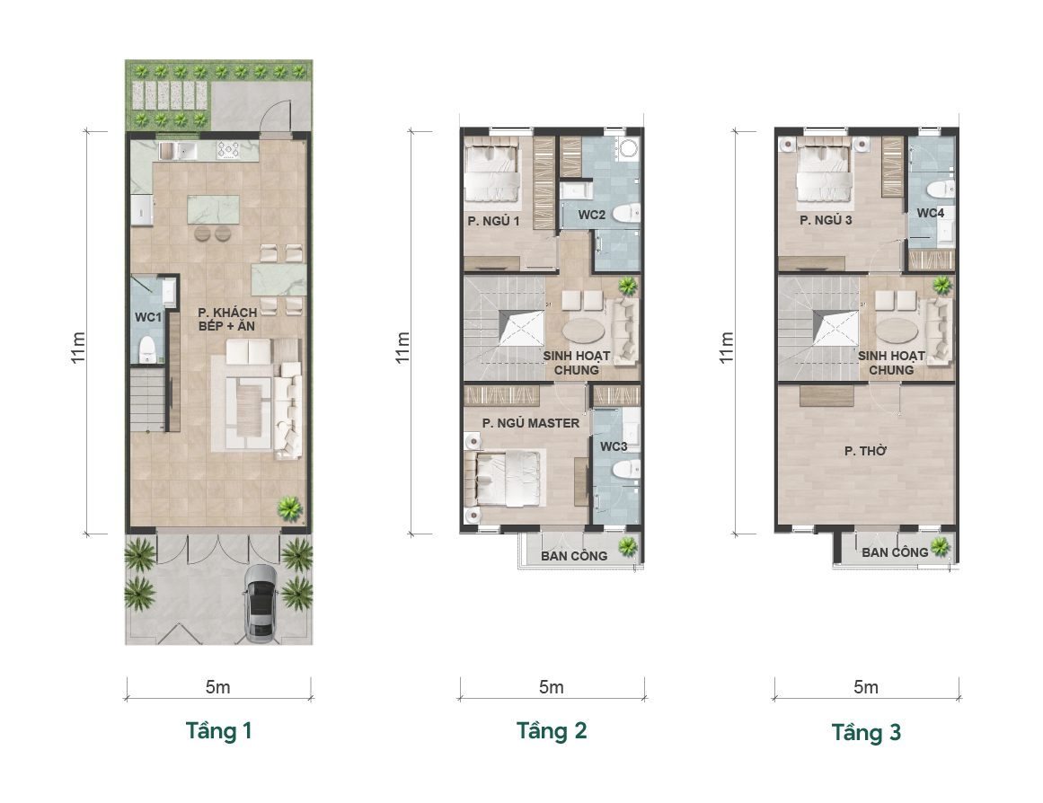 mat-bang-Nhà Liền Kề 2
